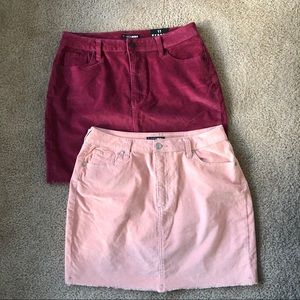 BRAND NEW Fashion Nova Corduroy Skirts